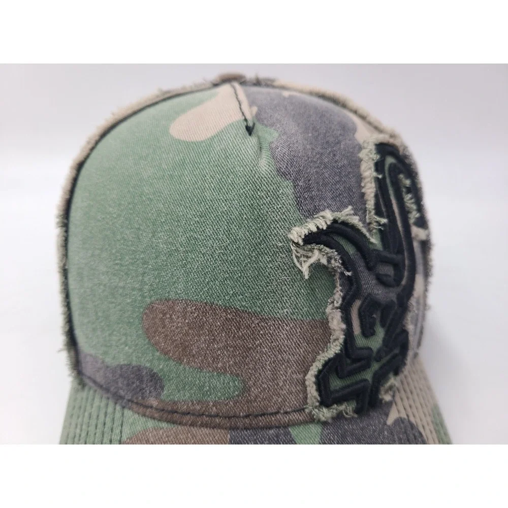 Chicago White Sox Hat Cap Camo New Era Mesh Trucker Snapback Men MLB Green Black